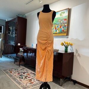 Free People Textured Sherbet Midi Dress